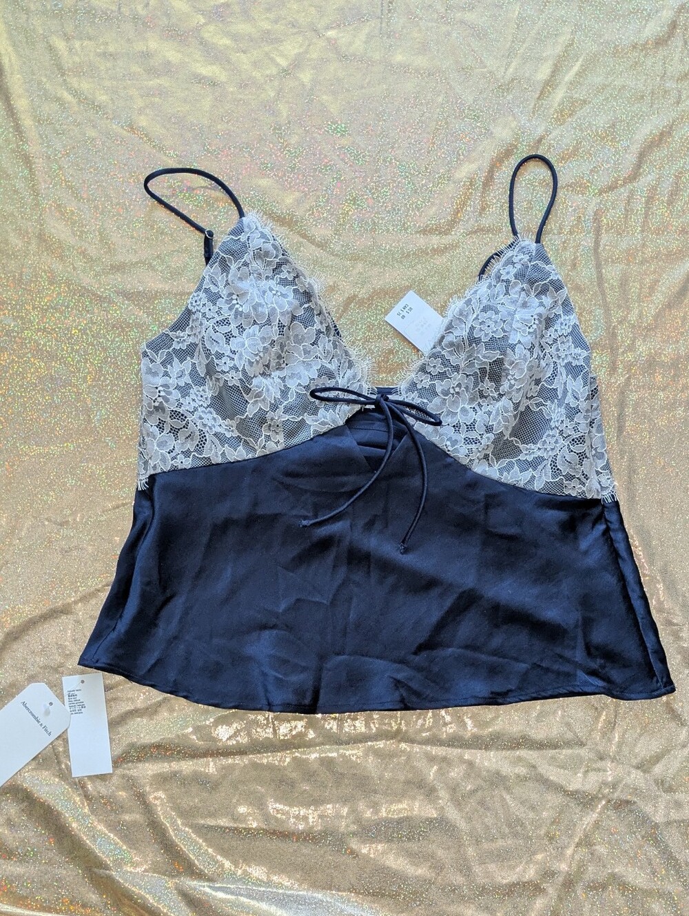 Abercrombie And Fitch Bella Tie Front Cami NWT